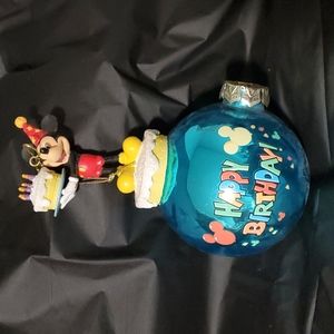 MICKEY MOUSE ORNAMENT HAPPY BIRTHDAY